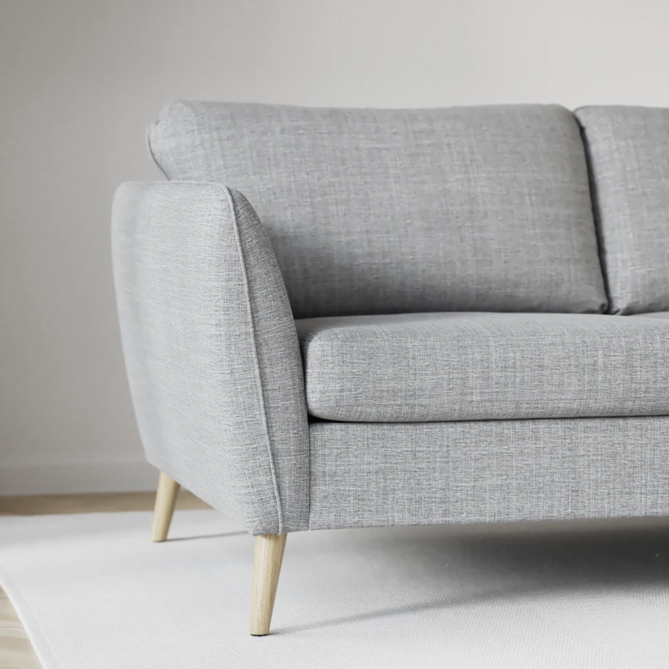 County - 3-sits soffa med divan vänster och schäslong höger - Grå