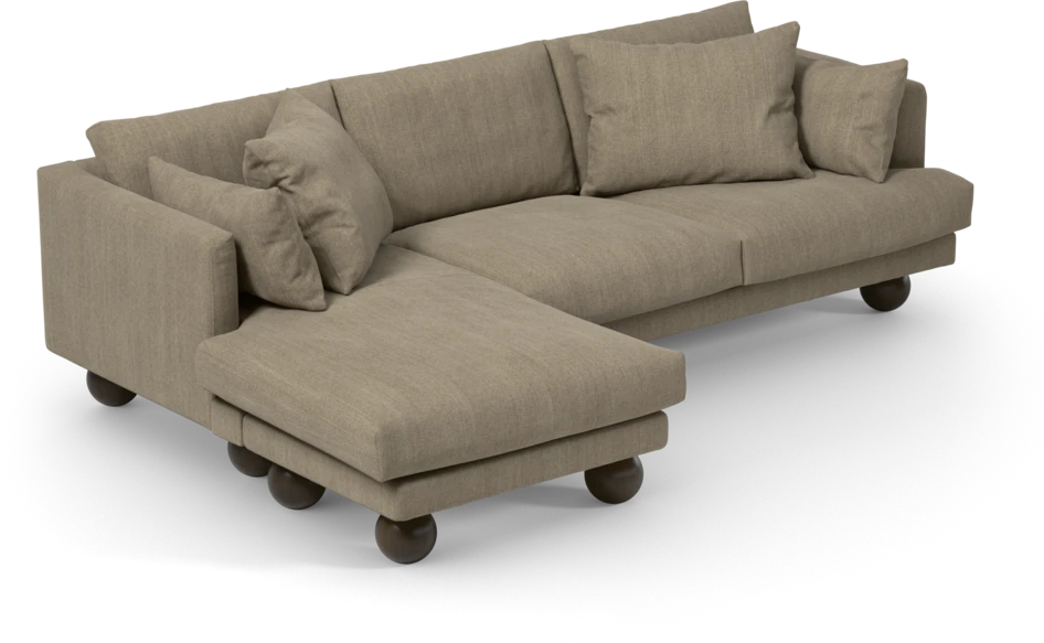 Harper - 4-sits med schäslong vänster - Beige