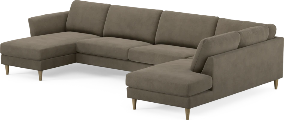 Bridge - 3-sits soffa med schäslong vänster och divan höger - Beige