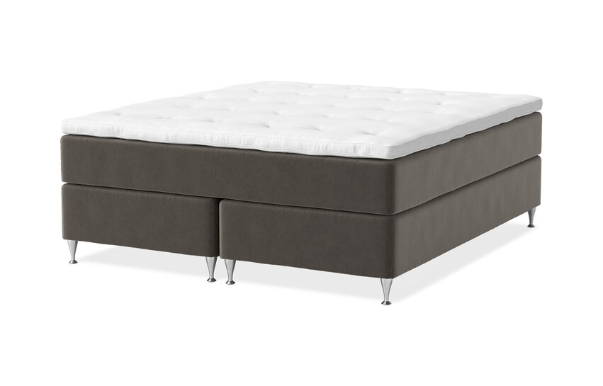 Dream Delux - Kontinentalsäng, dubbelsäng med bäddmadrass Sleep Delux vit - Brun