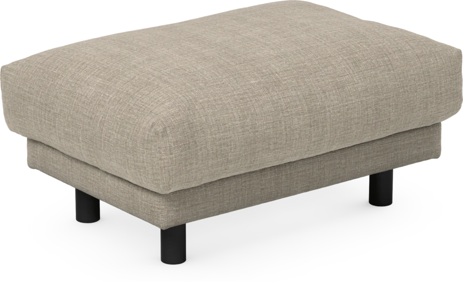 Cherrie - Fotpall 110, fast klädsel - Beige