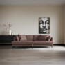 Harper - 4-sits med schäslong XL vänster - Rosa