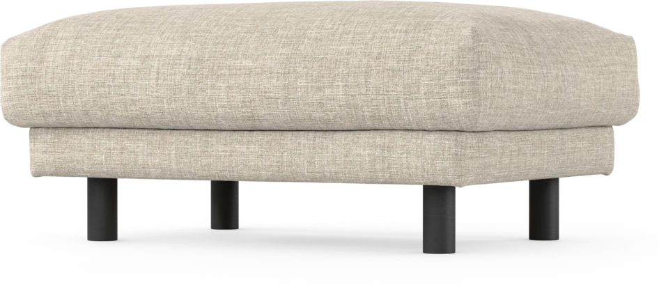 Cherrie - Fotpall 100, fast klädsel - Beige