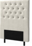 Delux Pikerad XL - Sänggavel, 90-210 cm - Beige