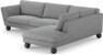 Madison Lux - 3-sits soffa med divan höger - Grå