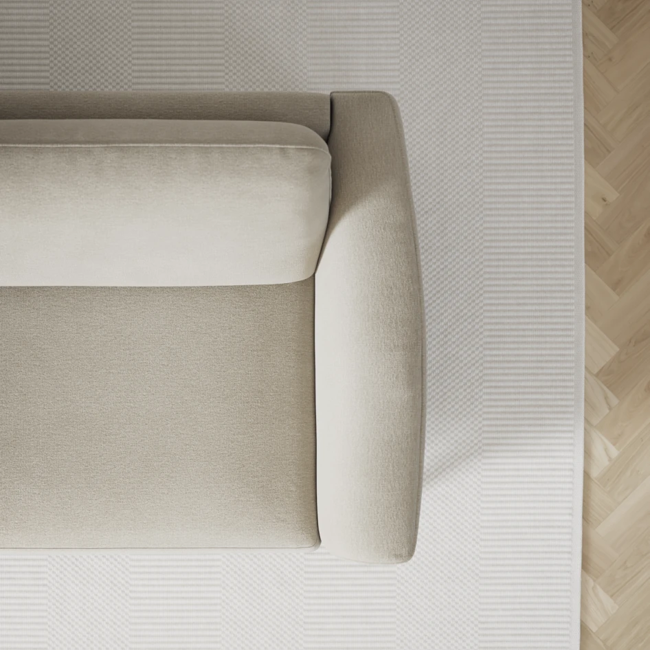 Bridge - 3-sits soffa med schäslong vänster och divan höger - Brun