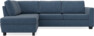 Friday - 2,5-sits soffa med divan vänster - Blå