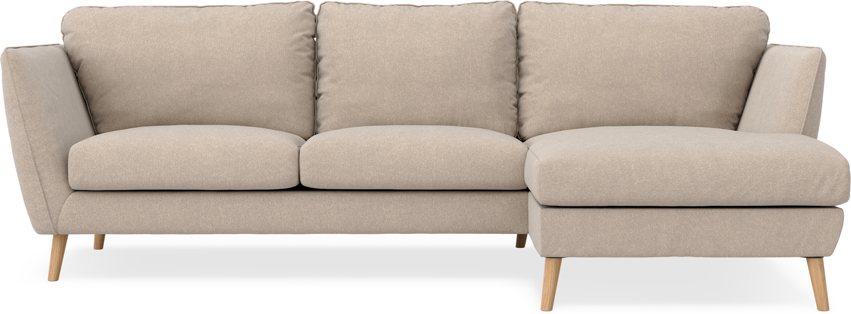 Madison Lux - 2-sits soffa med schäslong höger - Beige