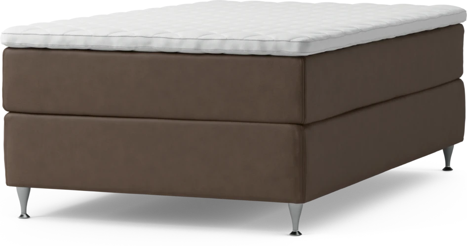 Delux Exclusive - Kontinentalsäng, enkelsäng 120 cm med bäddmadrass och sängben