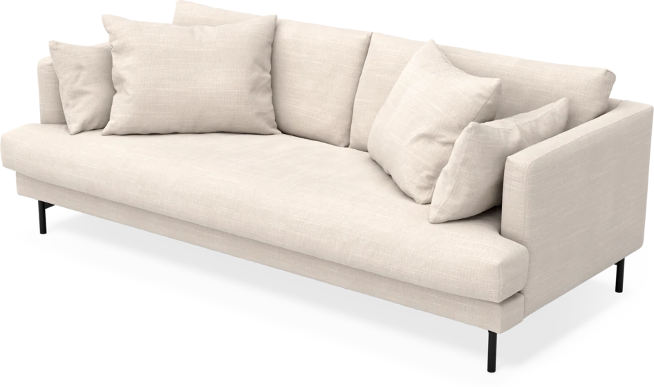 Harper - 3-sits soffa, hel dyna - Beige