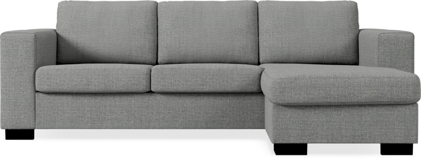 Nevada - 3-sits soffa med flyttbar schäslong - Grå