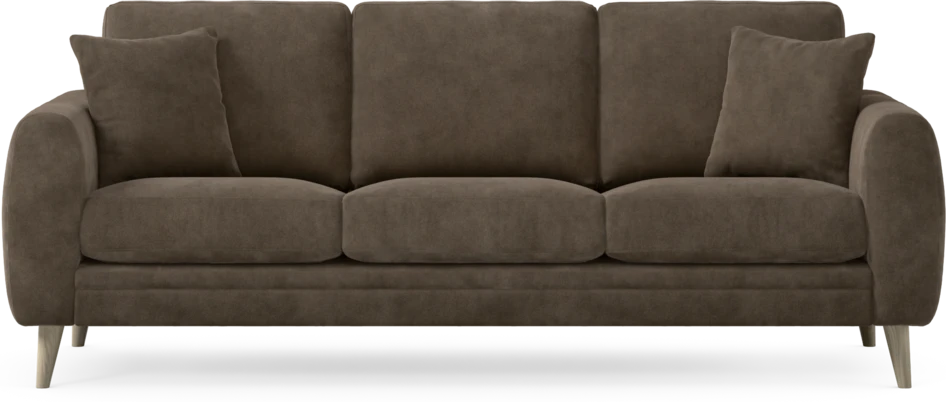 Eden - 3-sits soffa - Brun