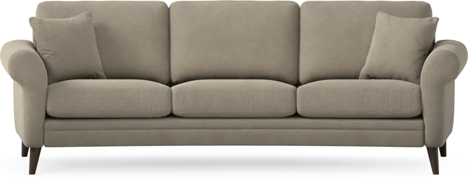 Eden - 3-sits soffa svängd - Beige