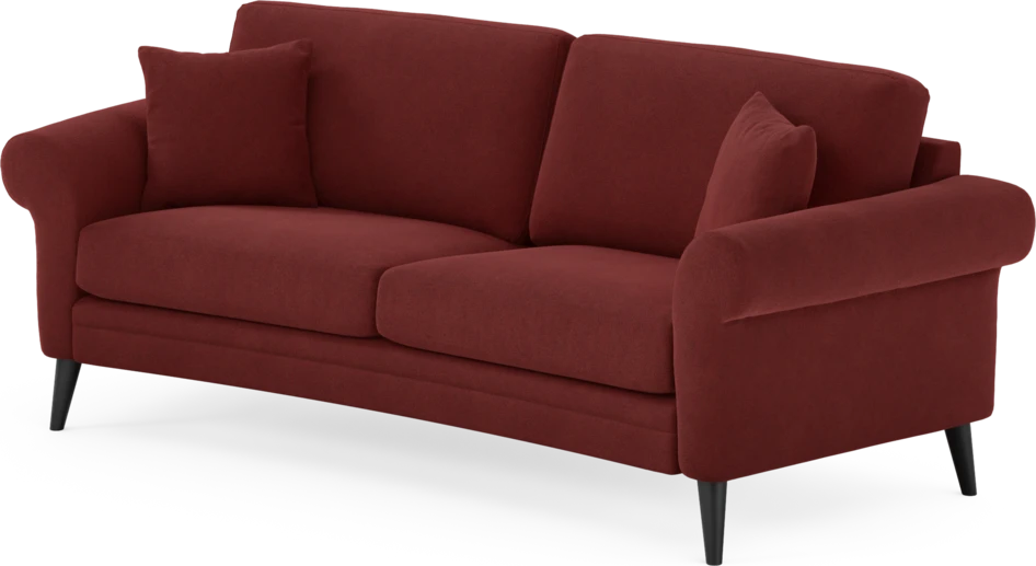 Eden - 2,5-sits soffa svängd - Röd