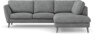 Madison Lux - 2-sits soffa med divan höger - Vit
