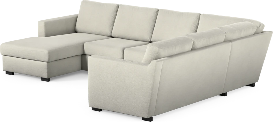 Friday - Hörnsoffa, 3+2-sits med schäslong vänster - Vit