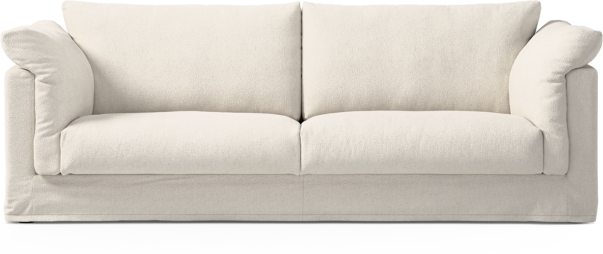 Cherrie - 3-sits soffa med kappa - Vit