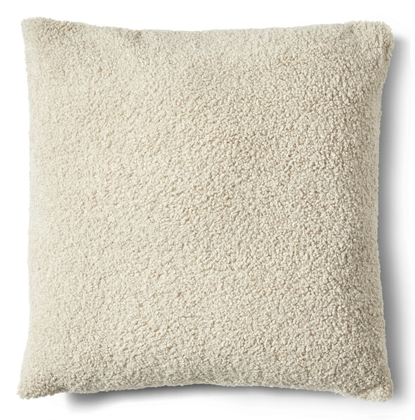 Curly - Prydnadskudde, 60x60 cm - Beige