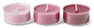 Viola - Doftljus, Rose, brinntid 4 h, 13 gr, 30-pack värmeljus - Röd
