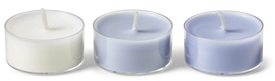 Viola - Doftljus, Fresh Cotton, 30-pack, brinntid 4 h, 13 gr, värmeljus - Blå