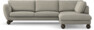 Madison Lux - 3-sits soffa med divan höger - Grå