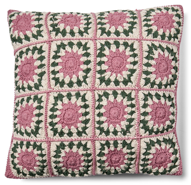 Greta - Kuddfodral, 50x50 cm - Rosa