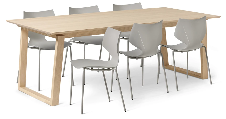 Twin - Matgrupp med 6 stolar Pyret - Beige