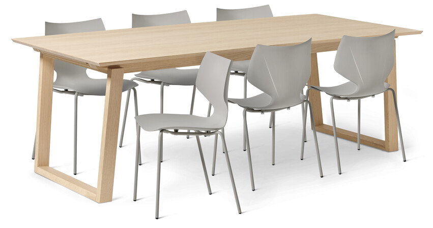 Twin - Matgrupp med 6 stolar Pyret - Beige