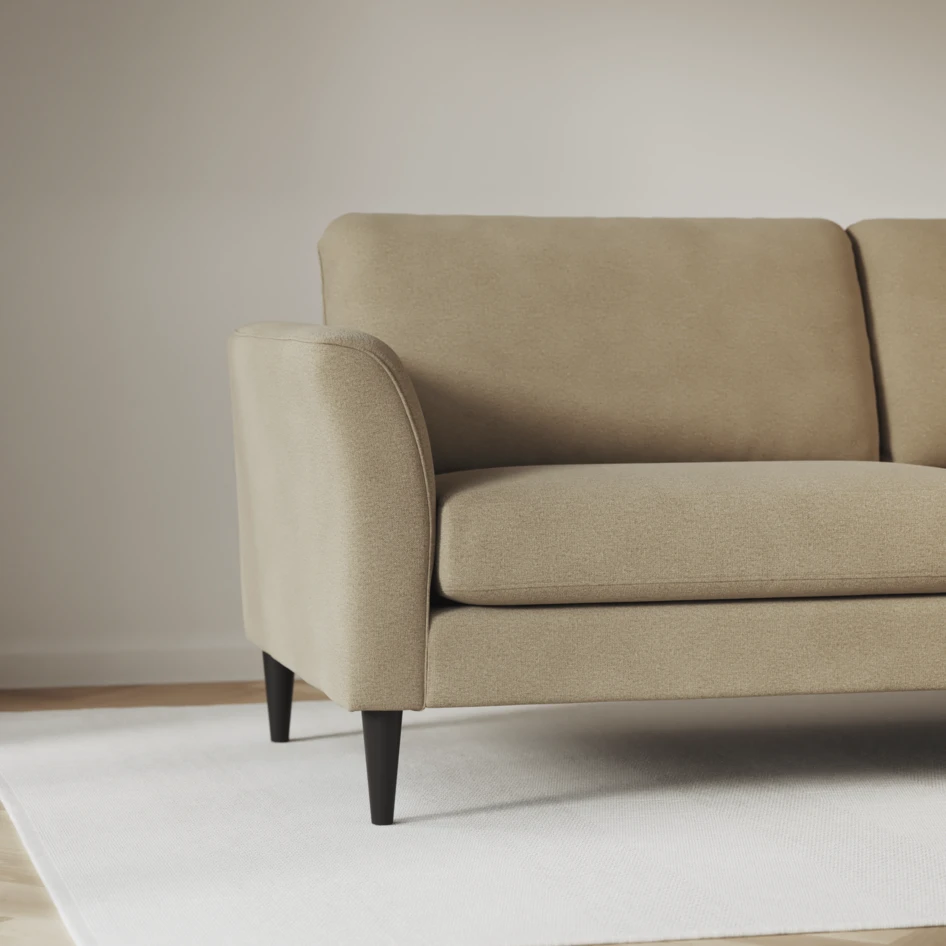 Bridge - 3-sits soffa med schäslong vänster och divan höger - Beige
