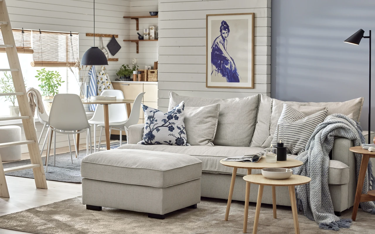 Mila - 3-sits soffa, hel dyna - inspiration