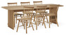 Ines - Matgrupp med 6 stolar Vista - Beige