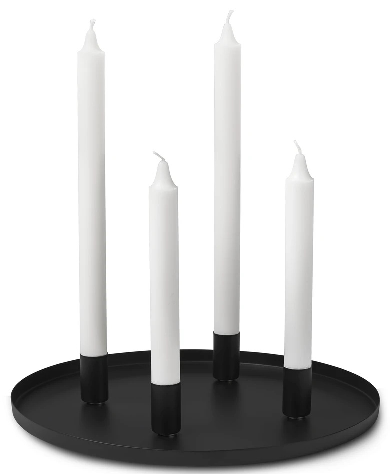 Lotty - Ljusfat, Ø 30 cm - Svart