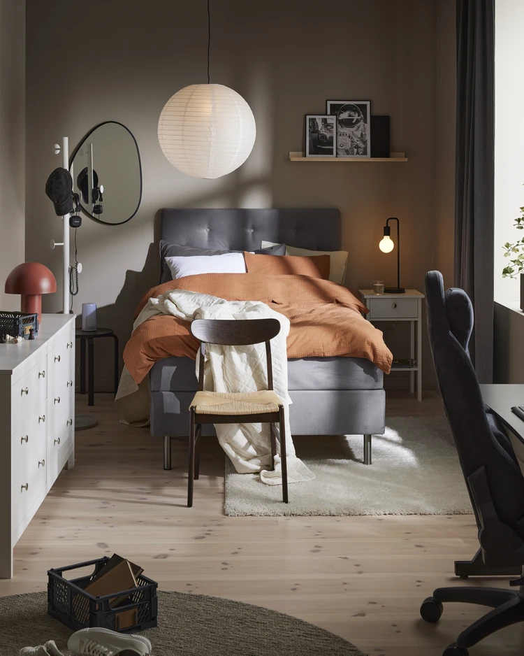 Milano - Kontinentalsäng, enkelsäng med bäddmadrass - inspiration