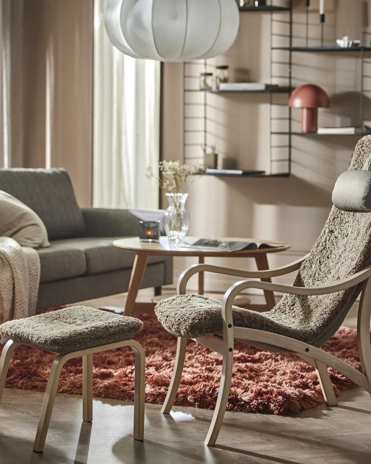 Anne - Fåtölj med fotpall - inspiration