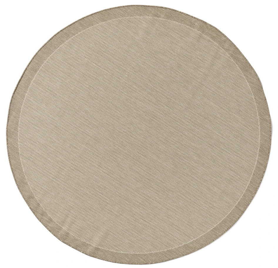 Eketorp - Flatvävd matta, inom-/utomhus, Ø 200 cm - Beige