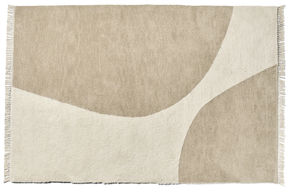 Francesca - Tuftad matta, 160x230 cm - Vit
