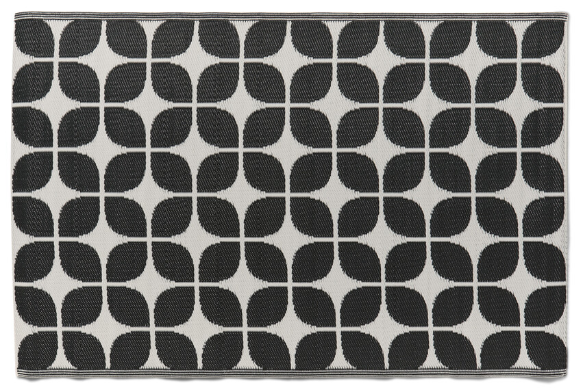 Fårö - Plastmatta, utomhus, B160 L 230 cm - Svart