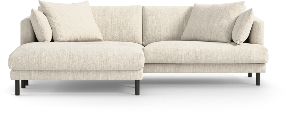 Harper - 4-sits med schäslong XL vänster - Vit