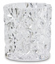 Carat - Ljuslykta, H 8 cm, Ø7,5 - Vit