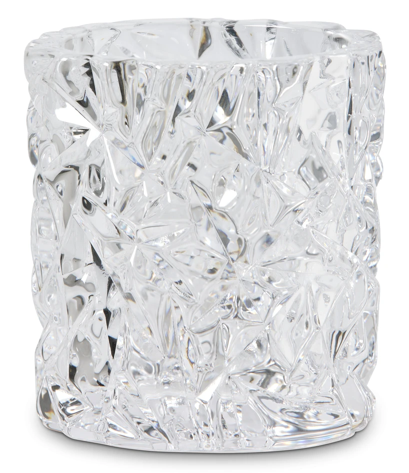 Carat - Ljuslykta, H 8 cm, Ø7,5 - Vit