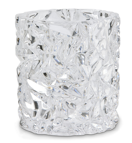 Carat - Ljuslykta, H 9,3 cm, Ø8,7 - Vit