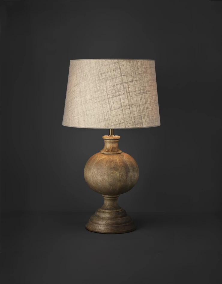 Bombay - Bordslampa, H49 Ø29 cm - Brun
