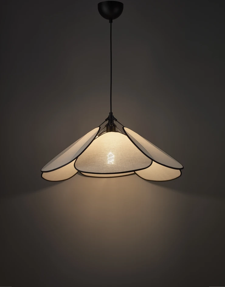 Elina - Taklampa, H32 Ø68 cm - Beige