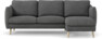 Madison Lux - 2-sits soffa med schäslong höger - Vit