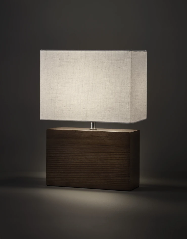 Matteo - Bordslampa, H35,5 B13cm - Brun