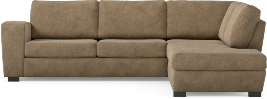 Friday - 2,5-sits soffa med divan höger - Brun