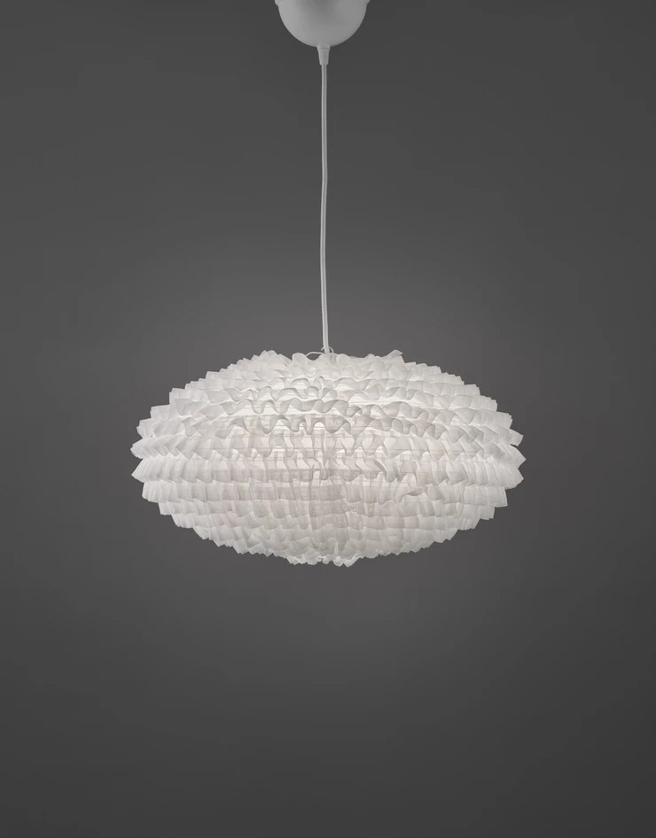 Maggie - Taklampskärm, Ø50 H21 cm - Vit