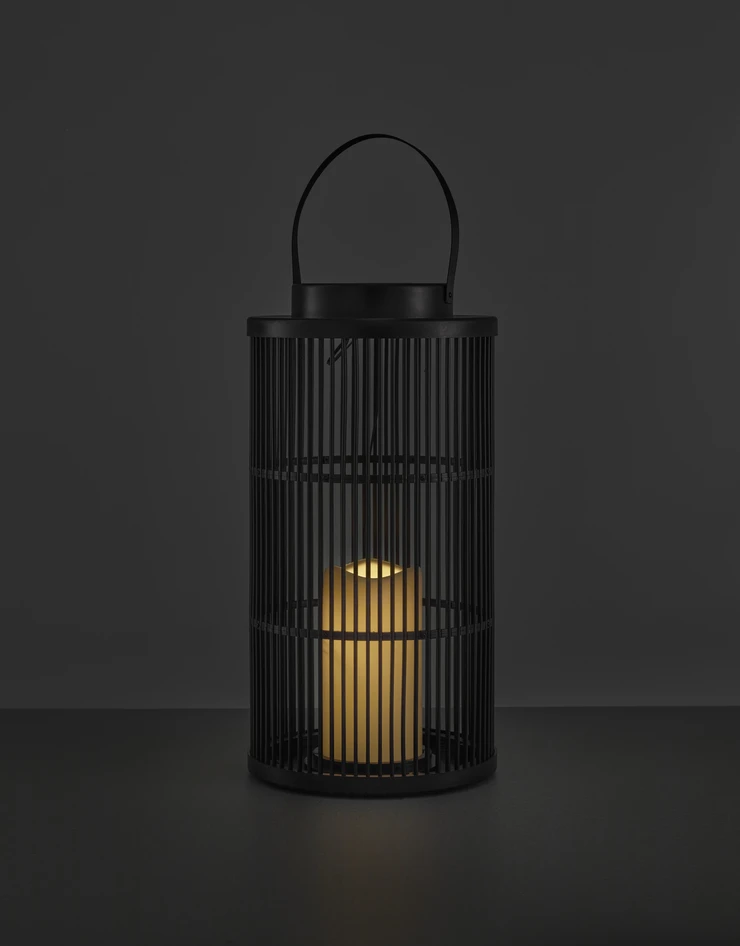 Noelia - Solcellsbelysning, H36 Ø18,5 cm - Svart