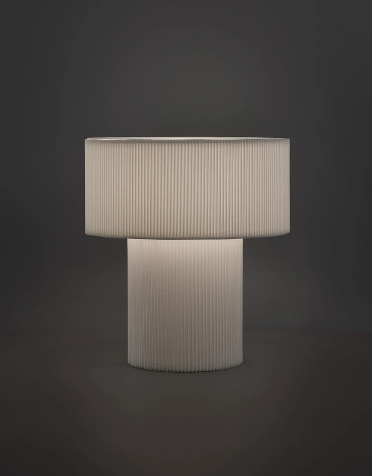 Philippe - Bordslampa, H32,5 Ø30 cm - Vit