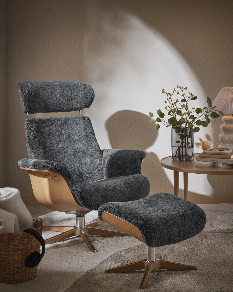 Timeout - Fåtölj och fotpall pikérad - inspiration